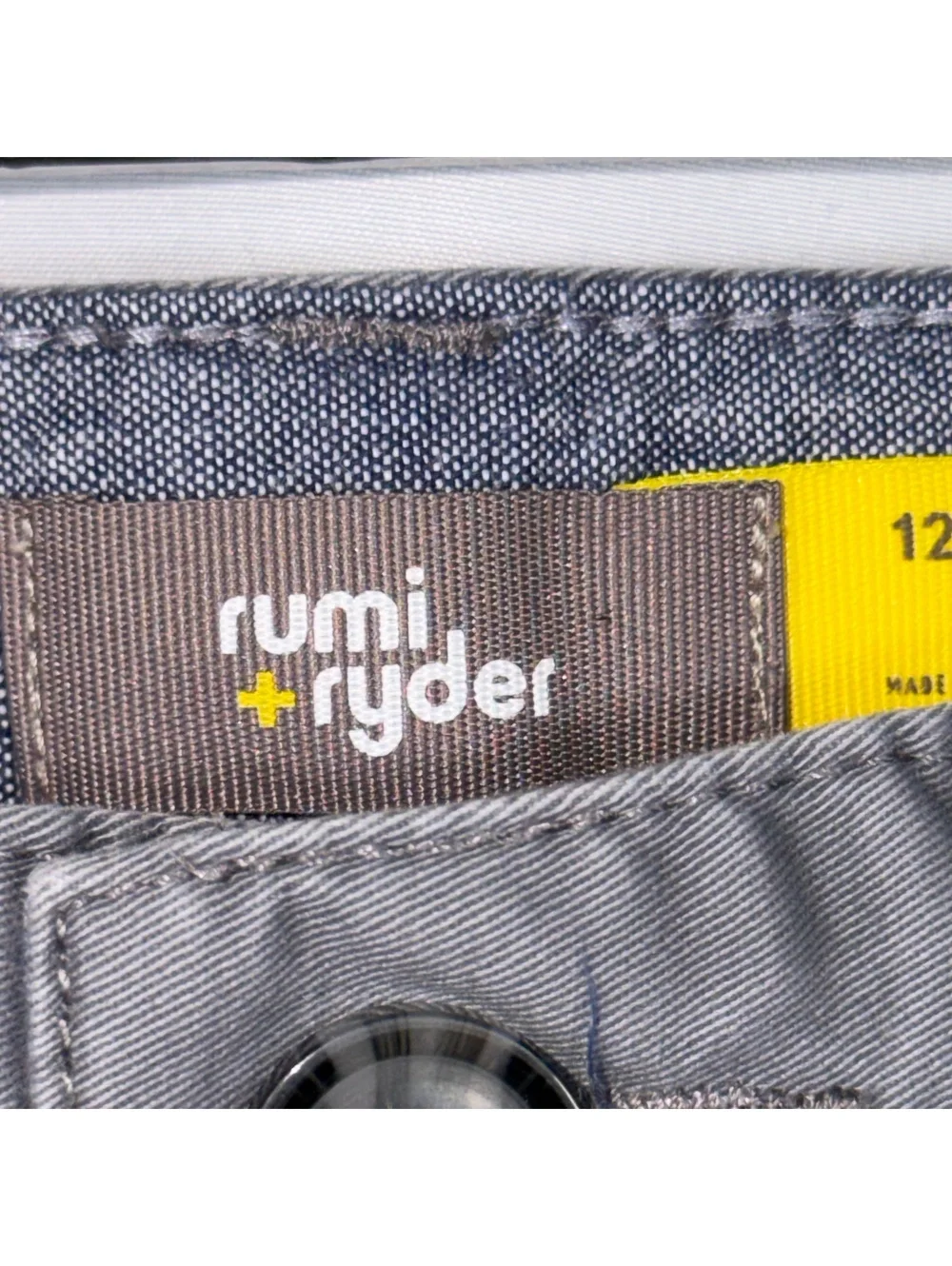 Rumi + Ryder Boys Size 12 Gray Chino Pants